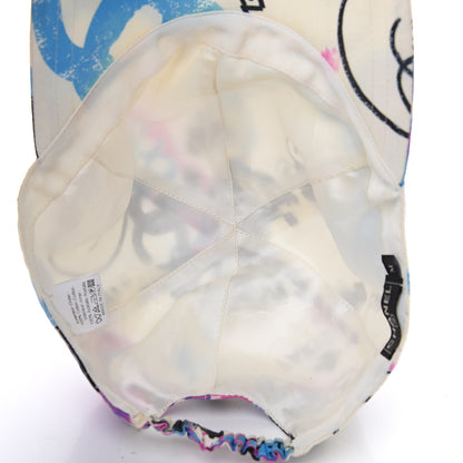 Chanel Canvas Printed Graffiti CC Cap Hat M Ivory Multicolor 7 of 7