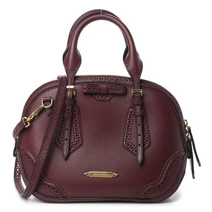 Burberry Calfskin Small Orchard Bowling Bag Burgundy Red 1 of 13
