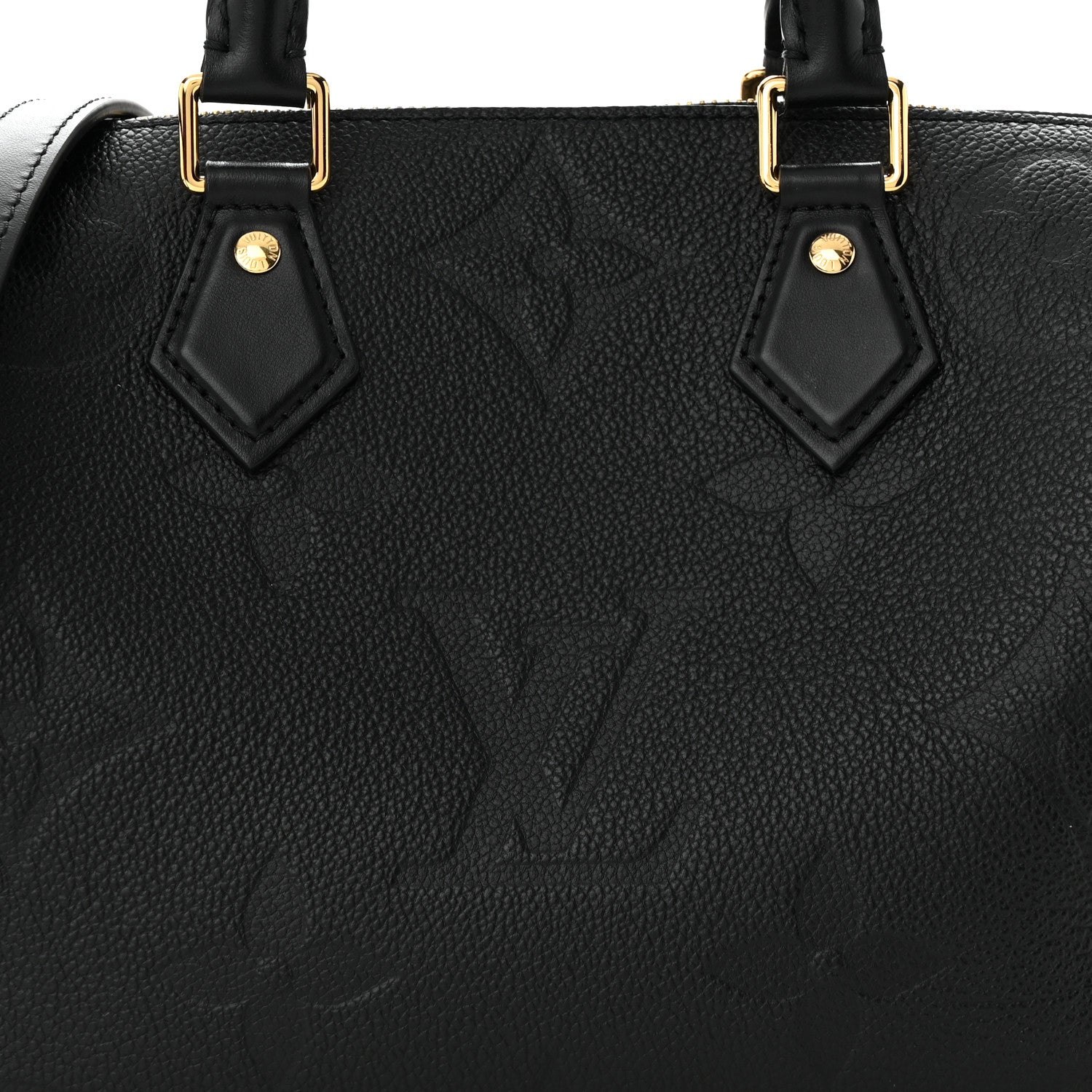 Louis Vuitton Empreinte Monogram Giant Speedy Bandouliere 25 Black 7 of 10