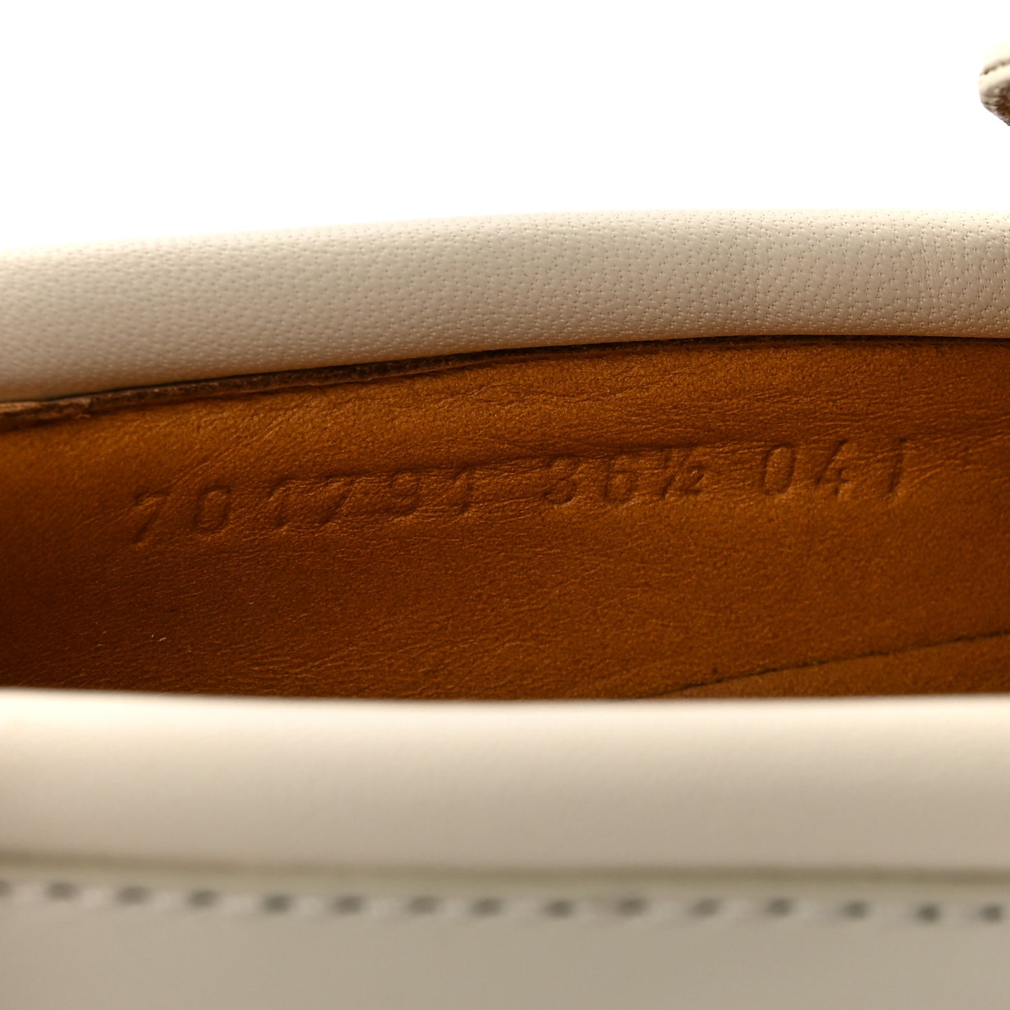 Spice Lux Nappa Samoa Interlocking G Loafers 36.5 Mystic White