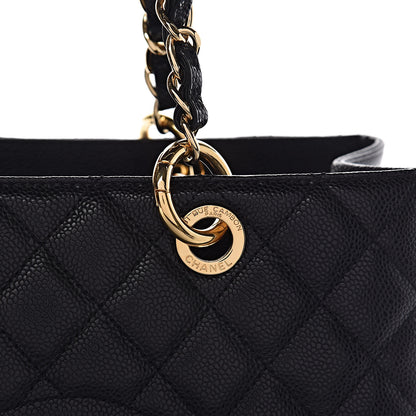 Chanel Caviar Quilted Grand Shopping Tote GST Black 8 of 11