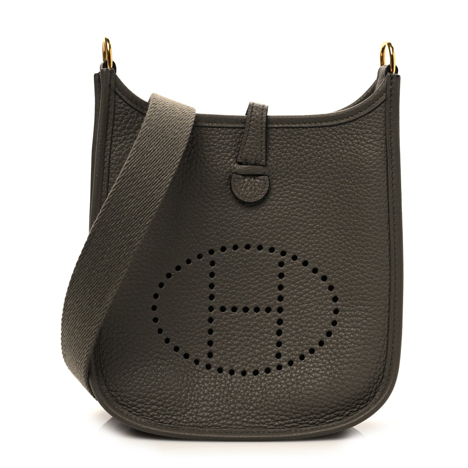 Hermes Taurillon Clemence Evelyne TPM Vert Bronze 1 of 7