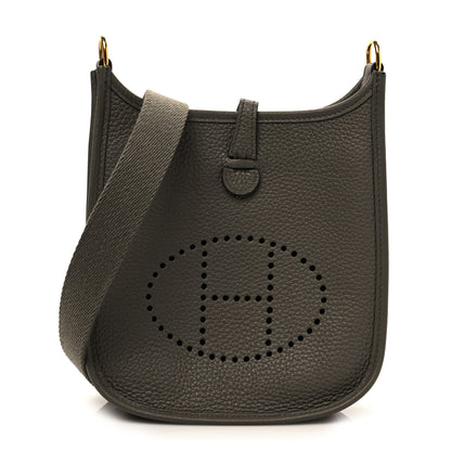 Hermes Taurillon Clemence Evelyne TPM Vert Bronze 1 of 7