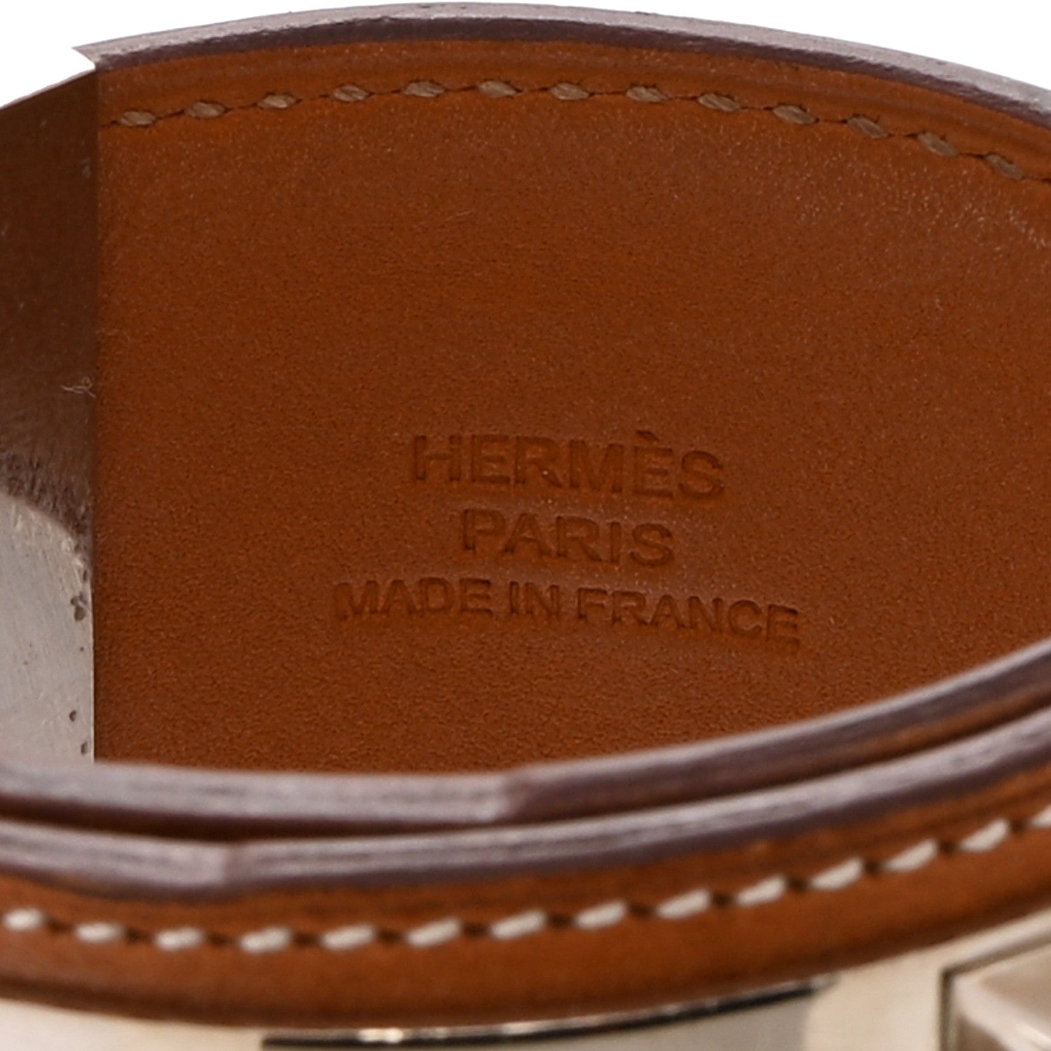 Hermes Barenia Collier De Chien CDC Bracelet S Fauve 4 of 5