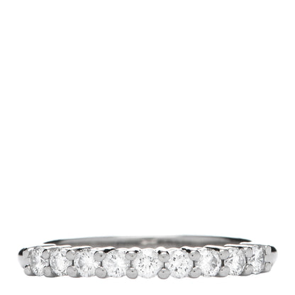 Tiffany Platinum Diamond .27ct 2.2mm Half Circle Embrace Band Ring 47 4.25 1 of 5