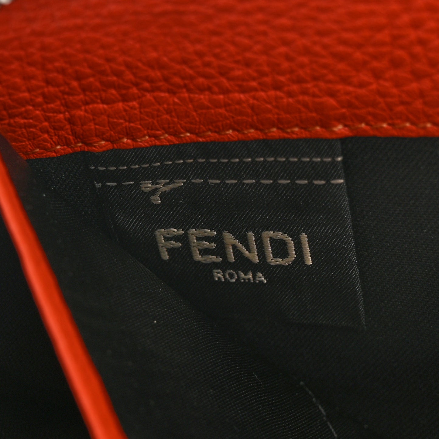 Cuoio Romano Lux Selleria Zip Around Wallet Asfalto Arancio