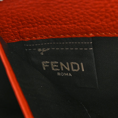 Fendi Cuoio Romano Lux Selleria Zip Around Wallet Asfalto Arancio 8 of 13