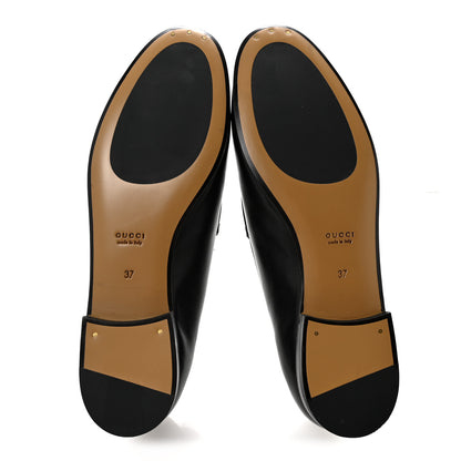 Gucci Calfskin Womens Jordaan Loafers 37 Black 6 of 10