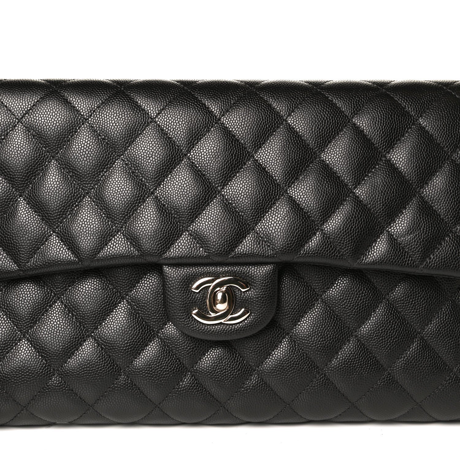 Chanel Caviar Quilted Flap Clutch Black 12 of 20