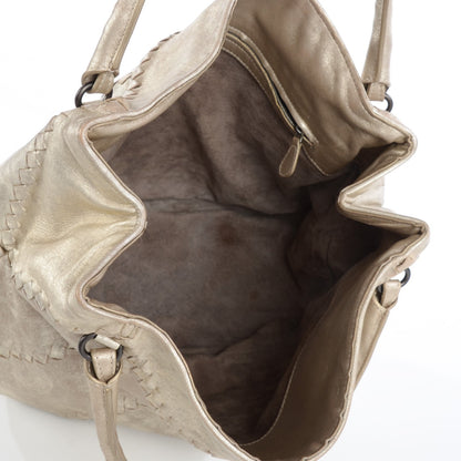Bottega Veneta Washed Lambskin Mineral Budoir Tote Gold 5 of 9