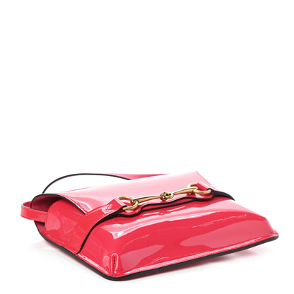 Gucci Patent Large Bright Bit Shoulder Bag Shocking Pink 5 of 10