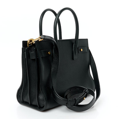 Saint Laurent Grained Calfskin Baby Sac De Jour Souple Black 3 of 11