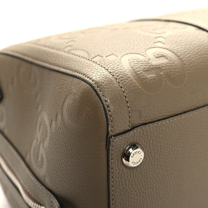 Gucci Piuma Calfskin Jumbo GG Embossed Large Duffle Bag Good Taupe 9 of 12