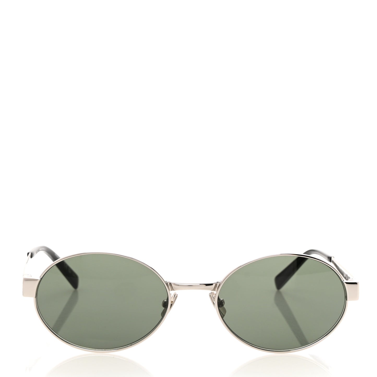 Metal SL692 Oval Sunglasses Silver