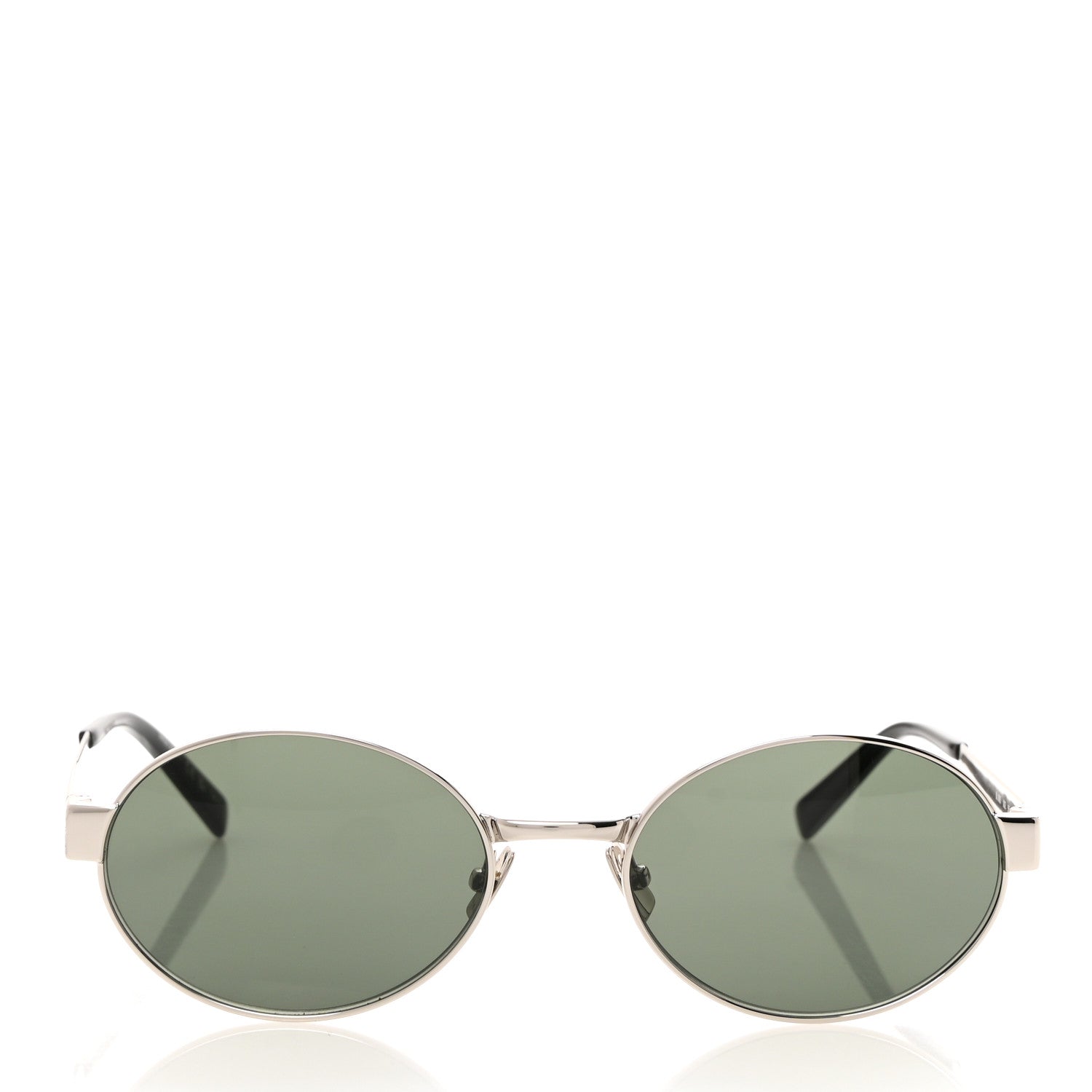 Saint Laurent Metal SL692 Oval Sunglasses Silver 2 of 7