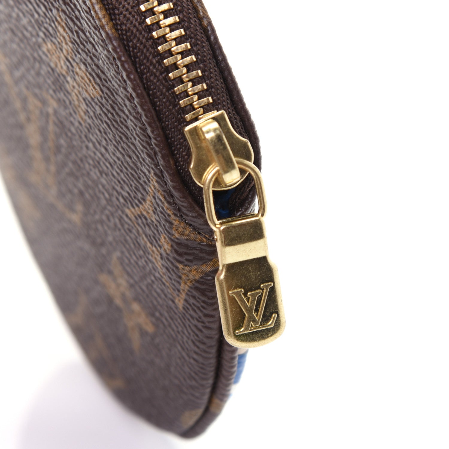 Louis Vuitton Monogram 2019 Christmas Animation Round Coin Purse Blue 9 of 9