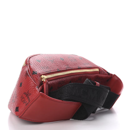 MCM Visetos Small Stark Belt Bag Ruby Red 3 of 9