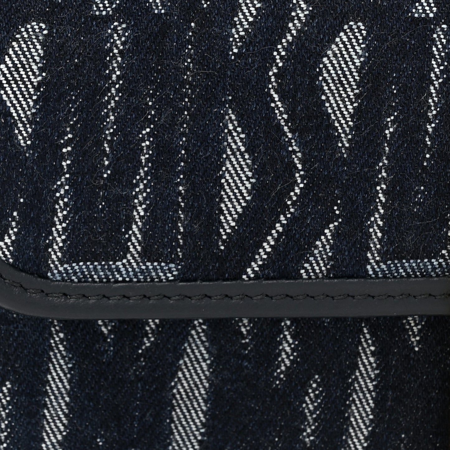 Denim All Over Miss Dior Flap Blue