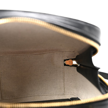 Gucci Sakai Be Green Calfskin Diagonal Stitched Blondie Top Handle Bag Black 5 of 14