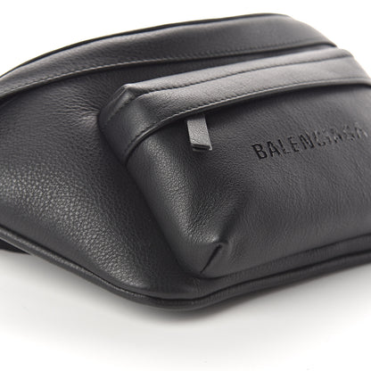 Balenciaga Smooth Calfskin Logo Large Everyday Beltpack Black 7 of 8