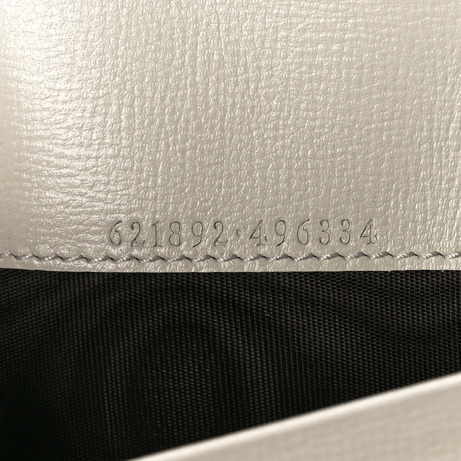 Gucci GG Supreme Monogram Azalea Calfskin Horsebit 1955 Wallet On Chain Beige Ebony Mystic White 6 of 10