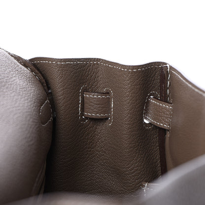 Hermes Togo Kelly Retourne 35 Etoupe 12 of 27