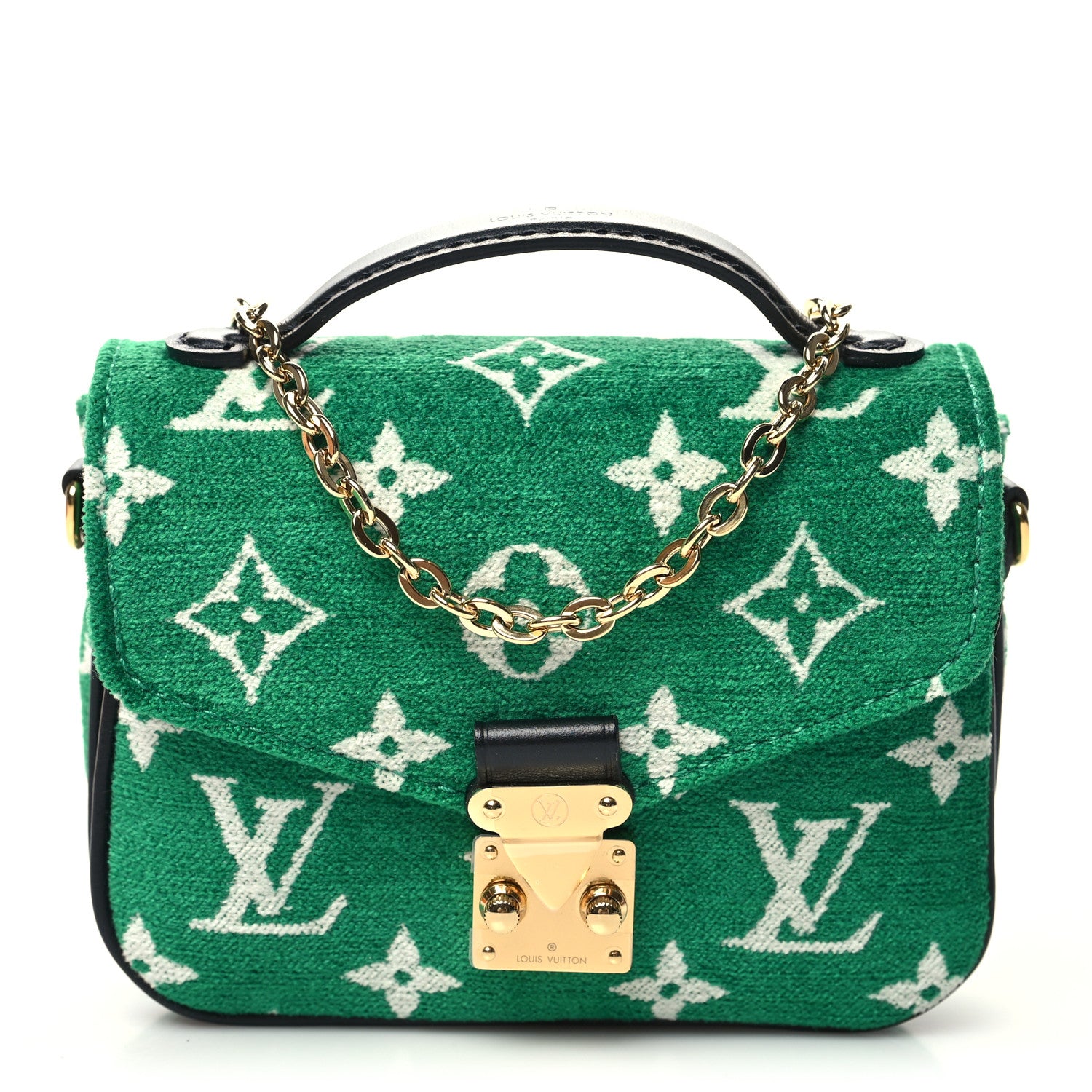 Louis Vuitton Monogram Jacquard Velvet Micro Metis Green 1 of 9