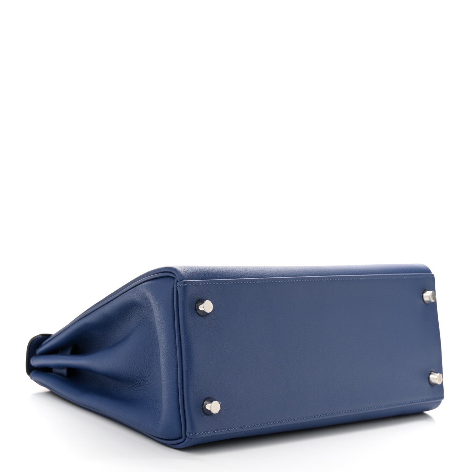 Hermes Evercolor Verso Kelly Retourne 28 Bleu Brighton Capucine 4 of 13
