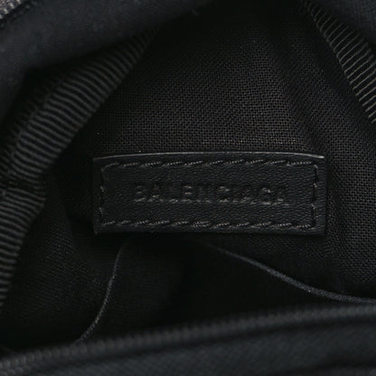 Balenciaga Recycled Casual Nylon Spray Polka Dots Mini Explorer Crossbody Backpack Black White 6 of 8