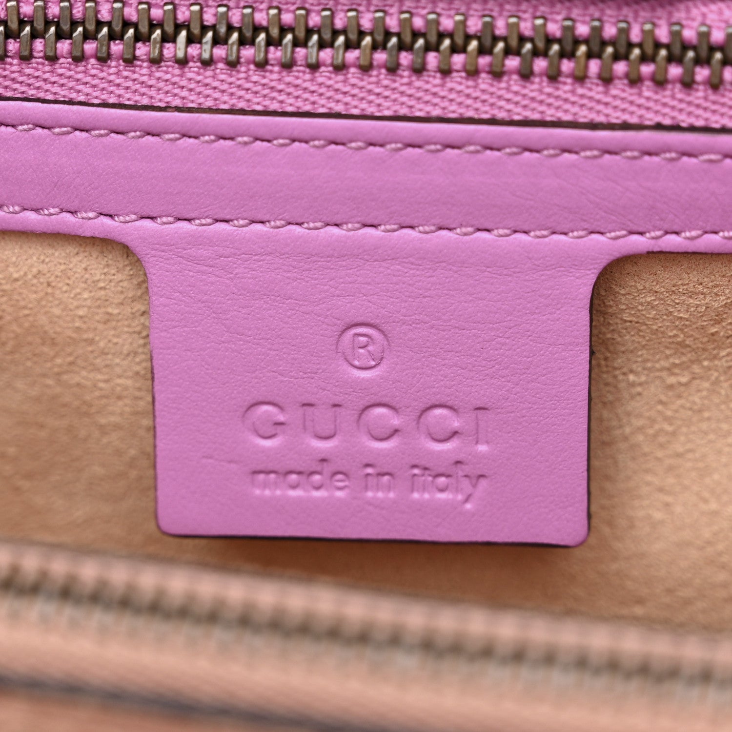 Gucci Calfskin Matelasse Small GG Marmont Tote Candy Mousse 6 of 10