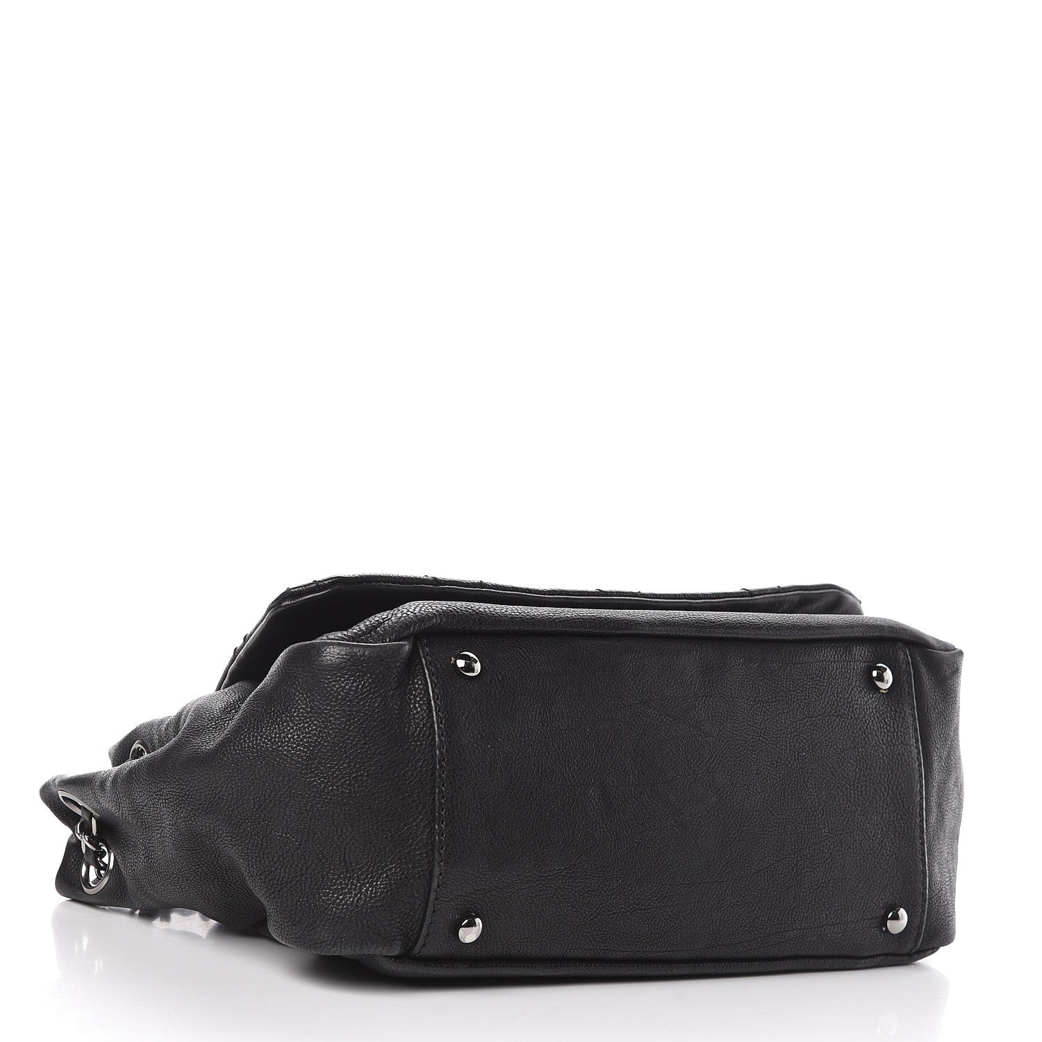 Chanel Calfskin Diamond Stitch Accordion Flap Black 4 of 11