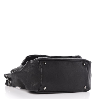 Chanel Calfskin Diamond Stitch Accordion Flap Black 4 of 11