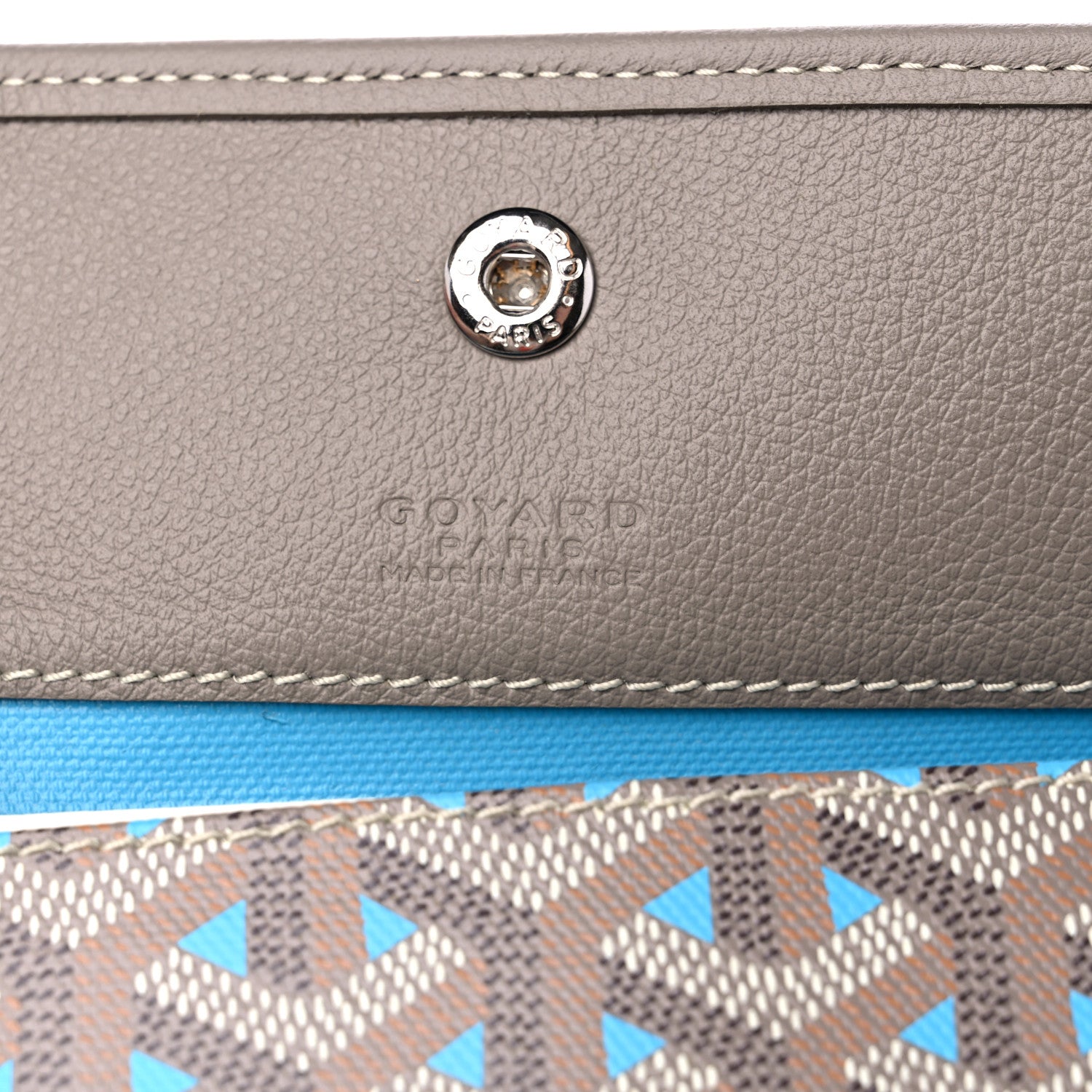 Goyard Goyardine Saint Louis Claire Voie PM Grege Turquoise 6 of 8