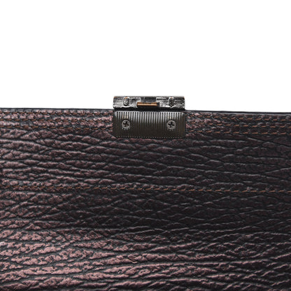 3.1 Phillip Lim 3.1 Metallic Textured Calfskin Mini Pashli Satchel Burgundy 13 of 13
