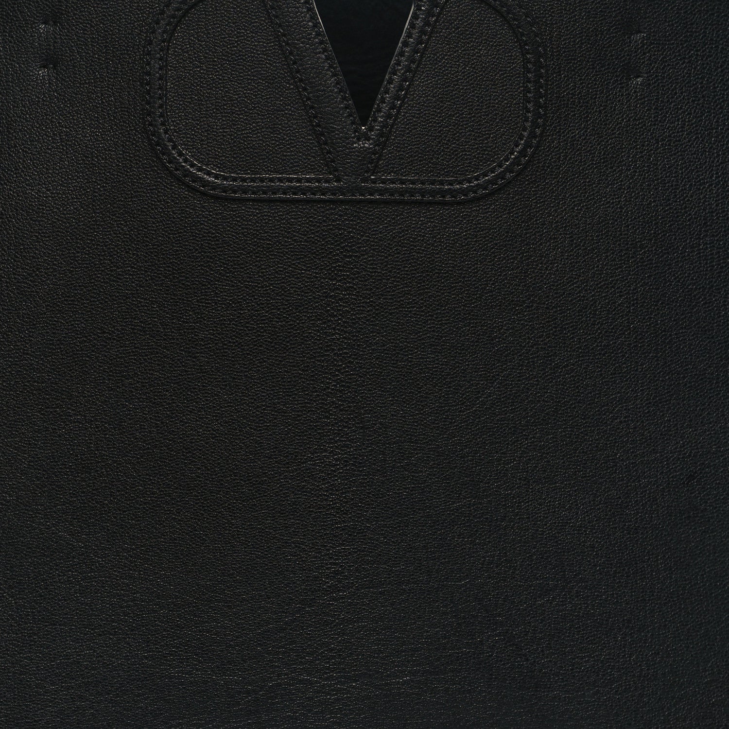 Valentino Garavani Calfskin Large Vlogo Tote Black 7 of 10