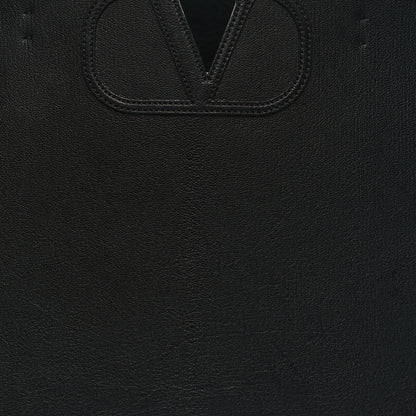 Valentino Garavani Calfskin Large Vlogo Tote Black 7 of 10