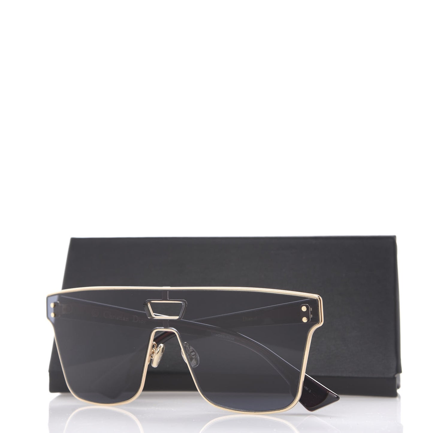 Diorizon1 Mirrored Sunglasses Gold