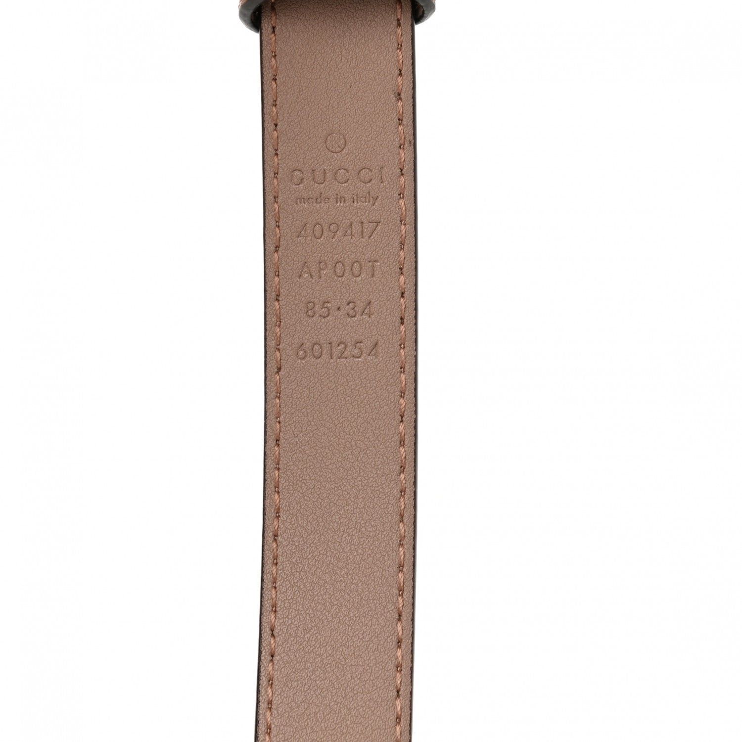 Gucci Calfskin Double G 20mm Belt 85 34 Porcelain Rose 3 of 6