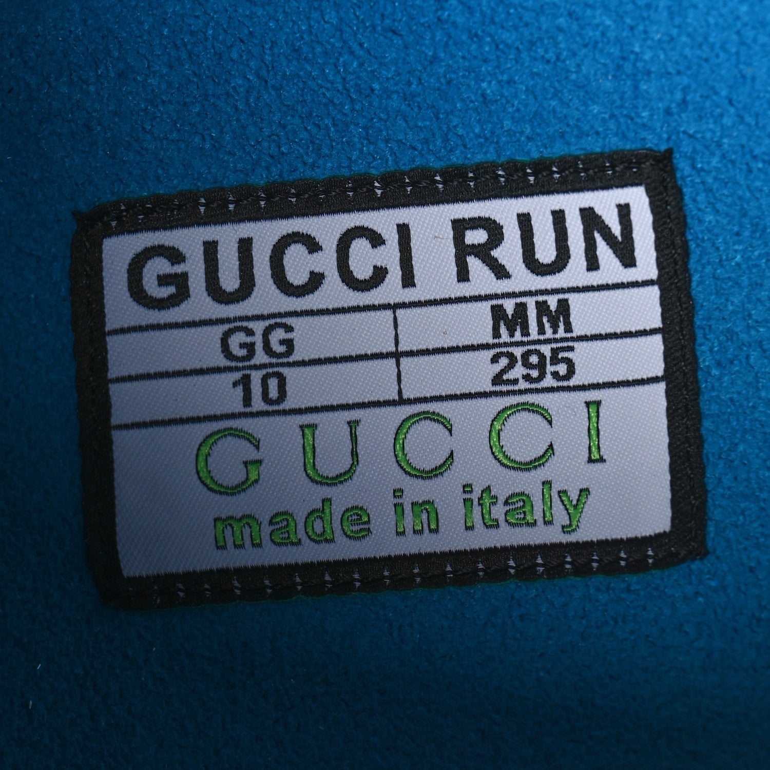 Gucci Technical Knit Fabric Waves Womens Gucci Run Sneakers 10 Multicolor 6 of 6