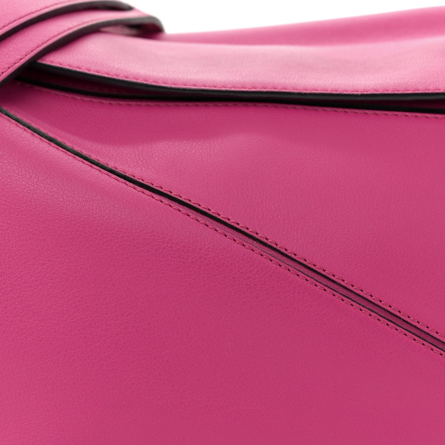 Calfskin Medium Puzzle Bag Fuchsia