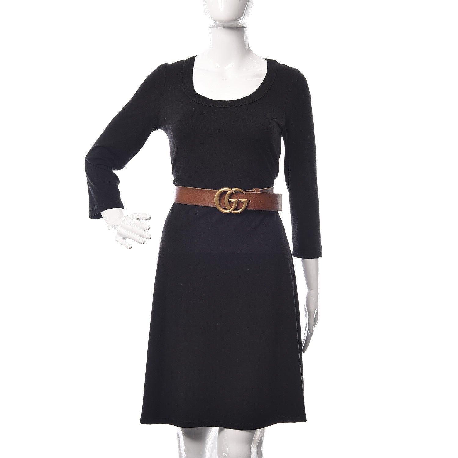 Gucci Faded Calfskin Double G 40mm Belt 80 32 Cuir 2 of 6