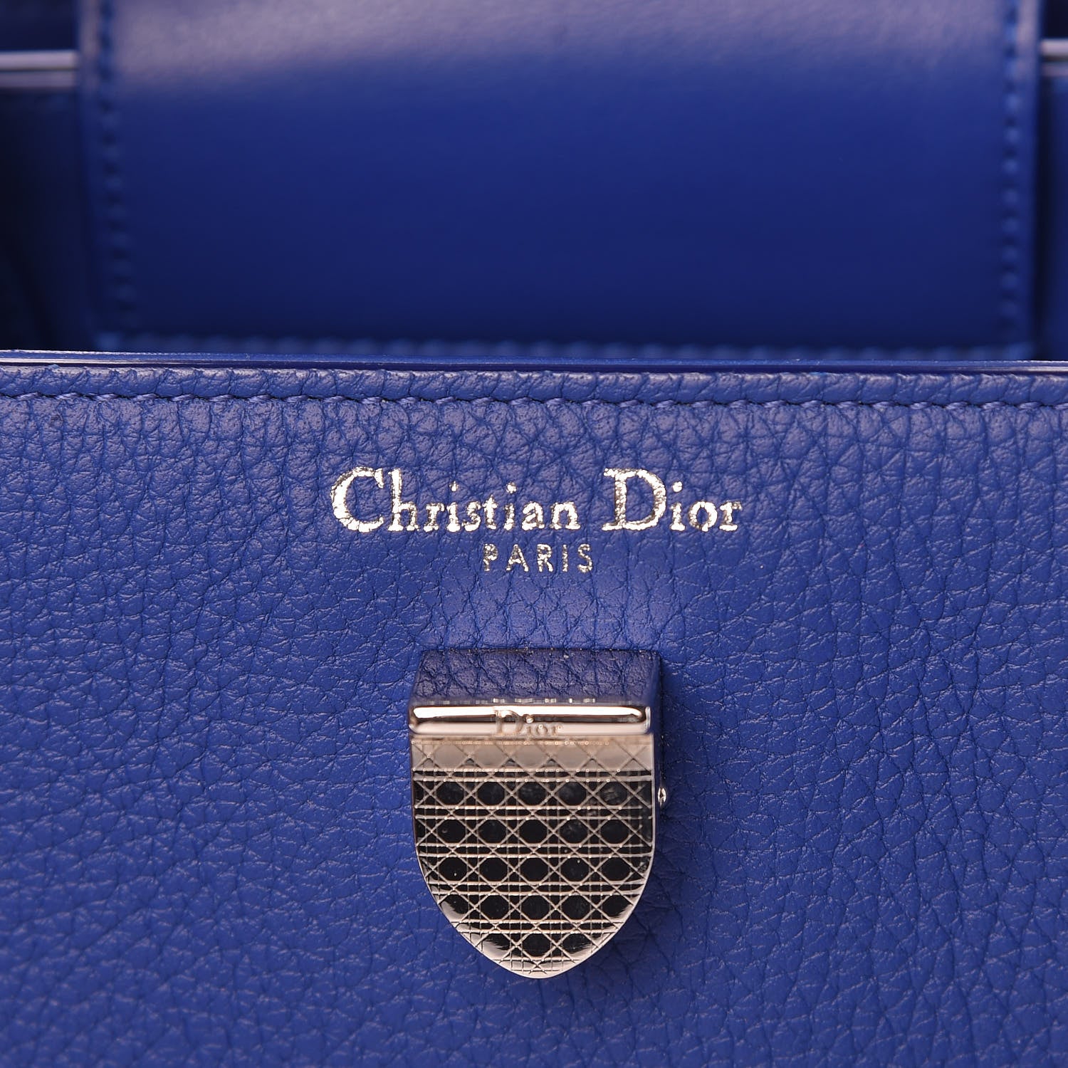 Christian Dior Grained Calfskin Mini Diorever Flap Blue 6 of 11