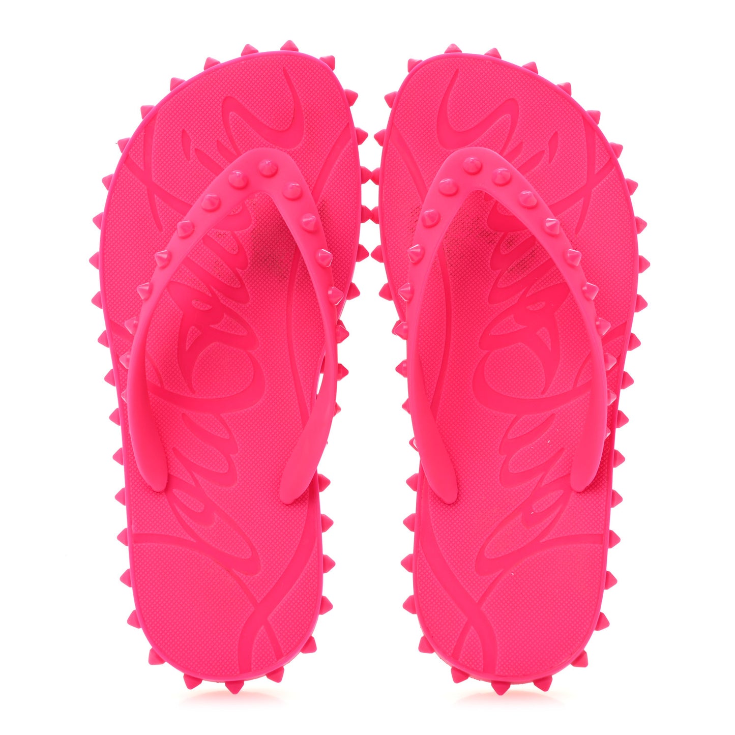 Rubber Spike Loubi Donna Flip Flop 37 Pink
