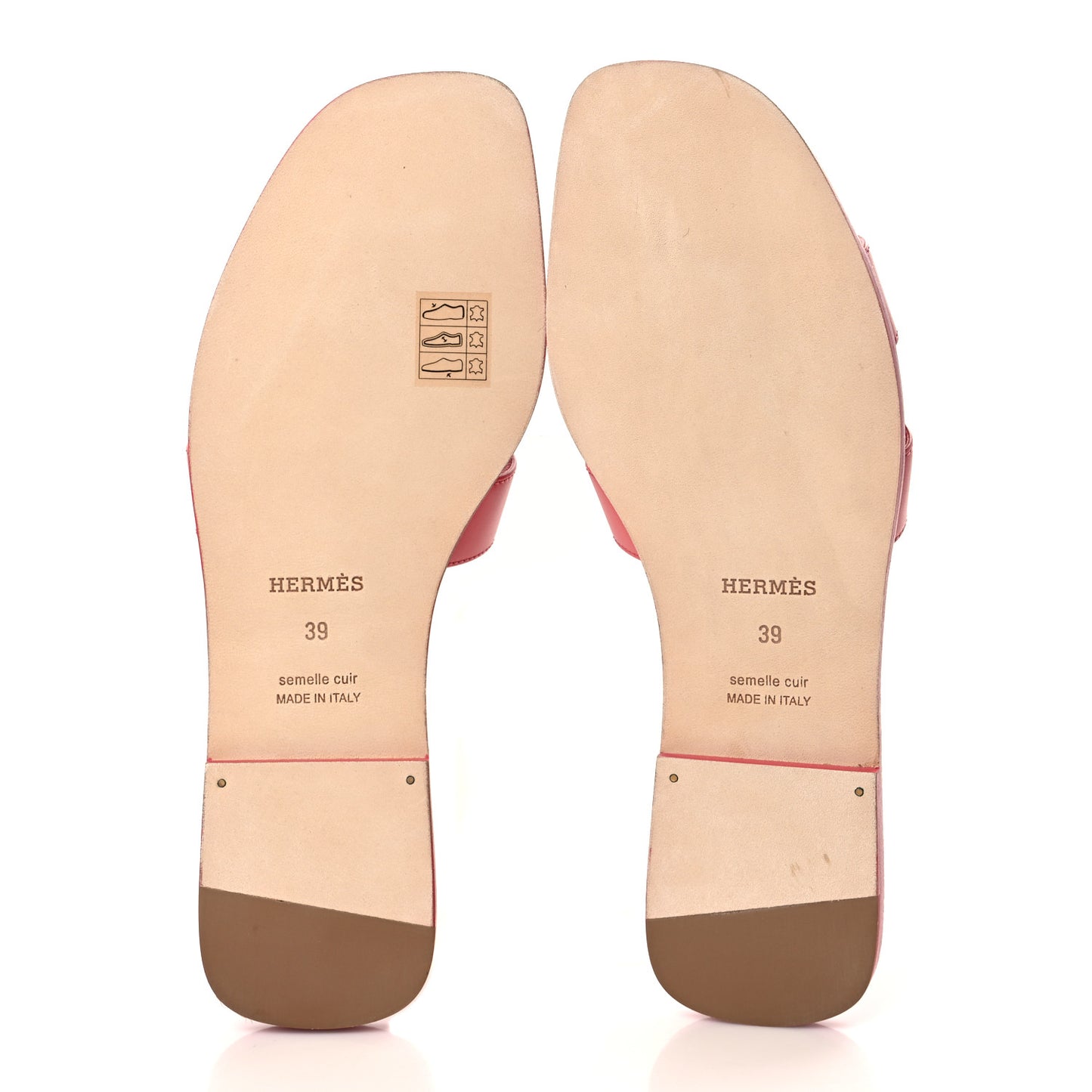 Box Calfskin Oran Sandals 39 Rose Boise