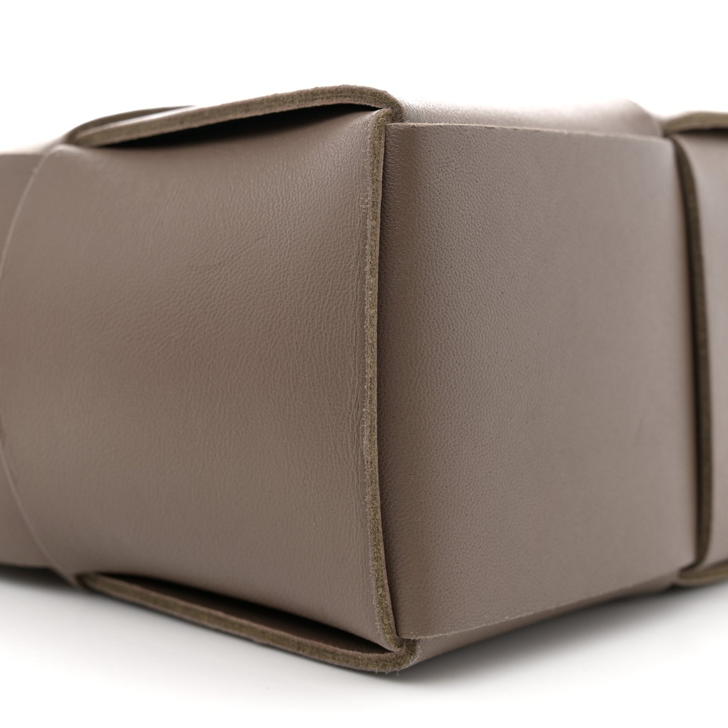 Nappa Maxi Intreccio Mini Arco Tote Taupe Grey