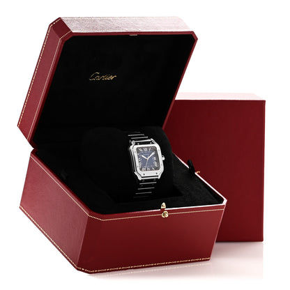 Cartier Stainless Steel 35mm Santos de Cartier Automatic Watch Blue 5 of 5