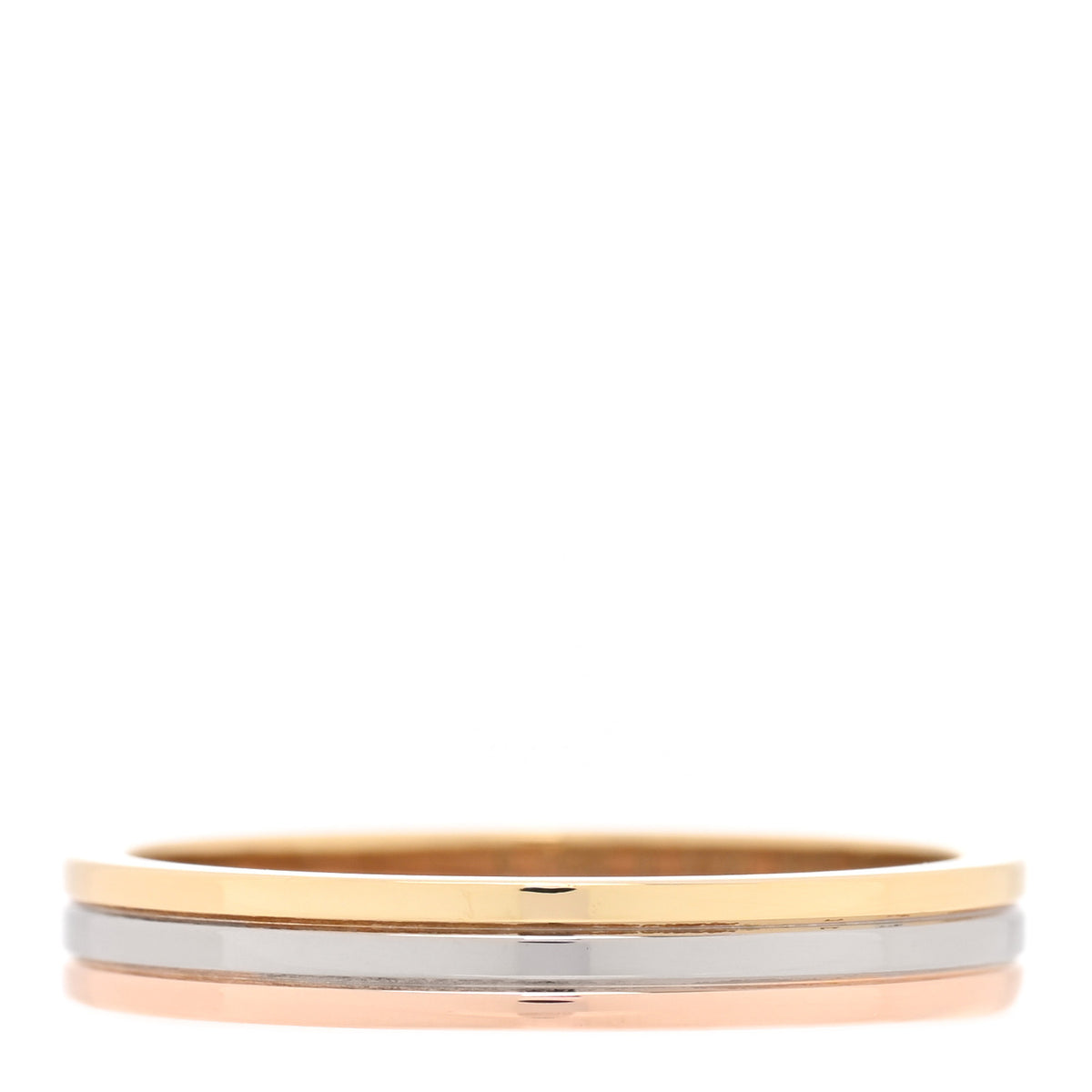 Cartier 18K Pink White Yellow Gold 3.5mm Vendome Louis Cartier Wedding Band Ring 61 9.5 3 of 4
