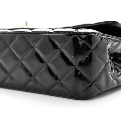 Chanel Patent Quilted Medium Double Flap Black 10 of 11