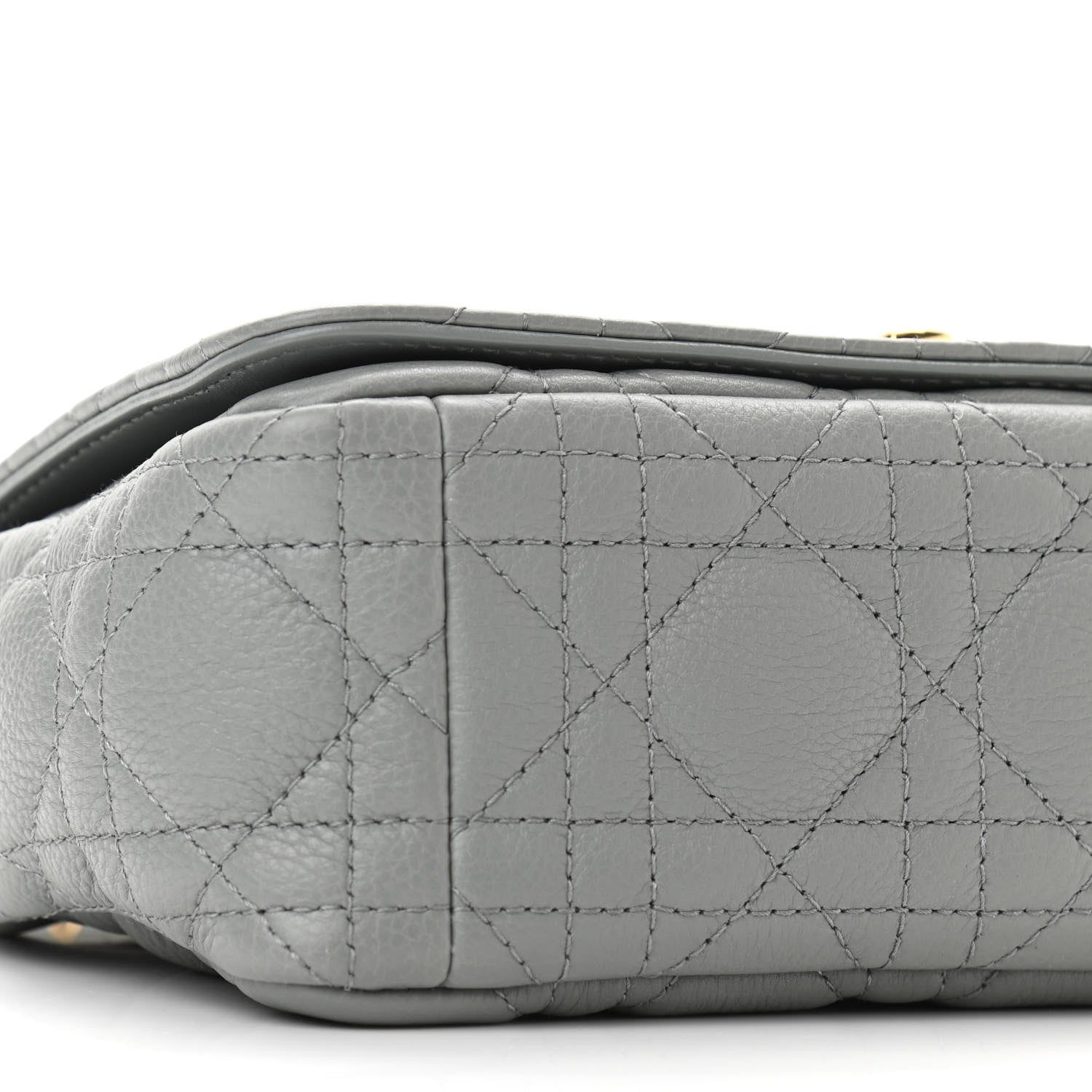 Christian Dior Calfskin Cannage Small Caro Bag Grey 9 of 11