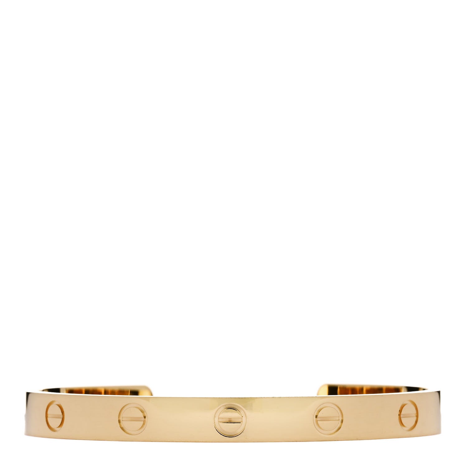 Cartier 18K Yellow Gold LOVE Cuff Bracelet 17 1 of 4